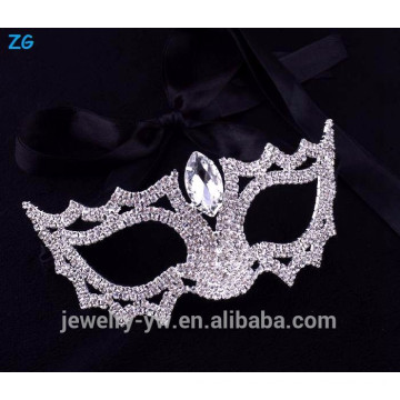 Wholesale simple design crystal masquerade party masks, crystal eye mask